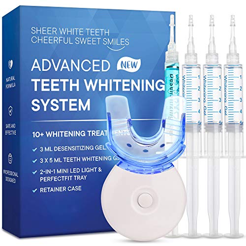 Teeth Whitening Kit, For Sensitive Teeth, With Led Light, Comfortable