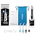 Fxexblin Cordless Water Flosser Professional Oral Irrigator with 3 Modes IPX7 Waterproof 200ML Removal Water Tank 4 Nozzles Oral Dental Flosser for Teeth, Family and Travel Black (Black) (black1)