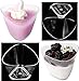 Lawei 100 pack Mini Dessert Cups with Spoons - 2.7 oz Plastic Dessert Cups Disposable Clear Plastic Appetizer Cups for Tasting Party Desserts Appetizers