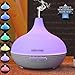 [Upgrated Version]300ml Aromatherapy Essential Oil Diffuser, HomySnug(TM) Textured Ultrasonic Cool Mist Humidifier, AUTO Shut Off, 7 Color Changing LED Lights & Timer for Home Office Bedroom Room