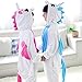 Wellbeing Unicorn Onesie Kids Animal Pajamas Costume Unisex Cosplay Sleepwear Nightwear Soft and Comfortable for Children (S, PINK)