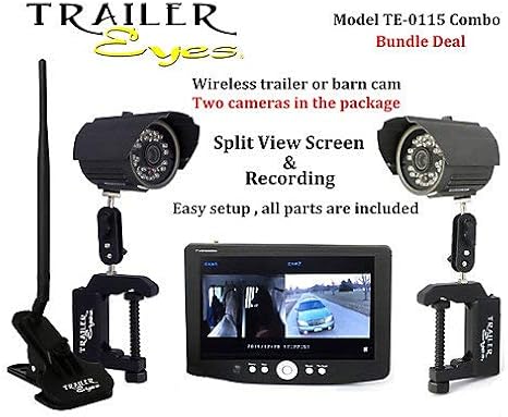 Amazon Com Trailer Eyes Te 0115 Two Camera Bundle Deal Pet
