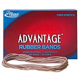 Alliance Rubber 26255 Advantage Rubber Bands Size #117A, 1 lb Box Contains Approx. 400 Bands (7" x 1/16", Natural Crepe)