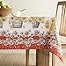 Maison d' Hermine Table Cloth Rectangle Table 100% Cotton 54 x 72 Inches Tablecloth Reusable Decorative Everyday Use for Dining Room, Farmhouse, Home, Party, Festive & Wedding - Bagatelle