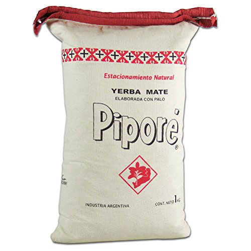 Yerba Mate Tee Pipore Sobornal 1 kg | Mate Tee in natürlichem Leinenbeutel | Original Argentinien Yerba Mate-Tee | Mate…