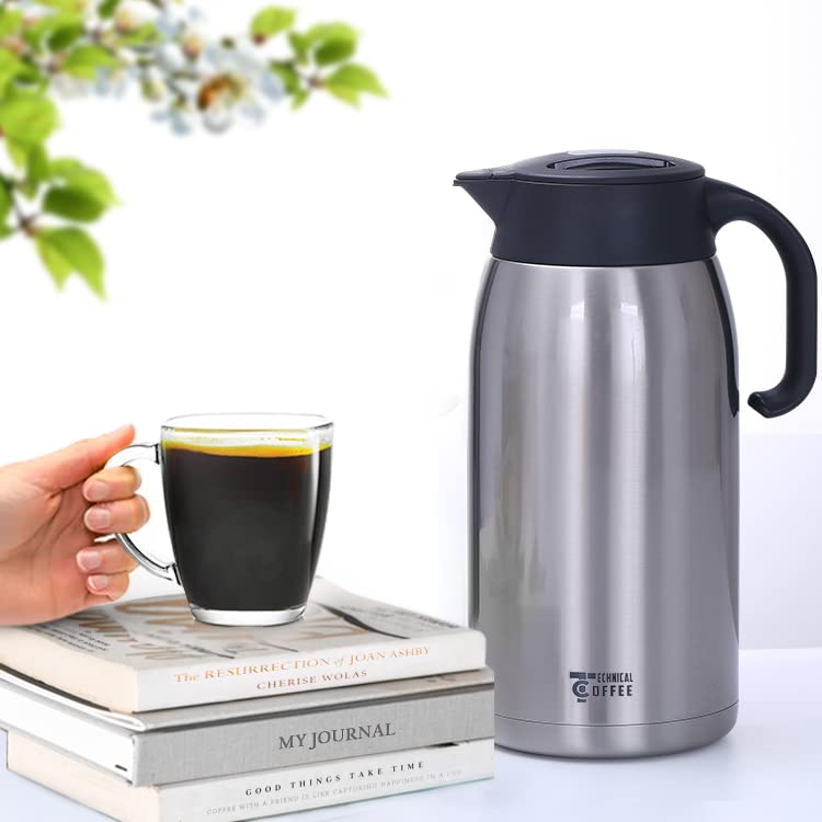Coffee carafe & Tea carafe in one. 68oz 12hr heat retention ideal for