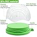 Salad Cutter Bowl 60 Seconds Salad Maker, Salad Slicer Chopper Fruit Vegetable Strainer, Food Grade, Multi-use (White with Green)