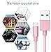Micro USB Cable 4 Pack,COZY 3FT 6FT 6FT 10FT Long Premium Nylon Braided Android Charger USB to Micro USB Charging Samsung Charger Cord for Samsung Galaxy S7 Edge/S7/S6/S4/S3,Note 5/4/3（Pink）