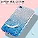 MILPROX Case Compatible for iPhone XR Case Glitter Luxury Shiny Sparkly Slim Bling Crystal Clear, 3 Layer Hybrid, Protective Soft Case Compatible for iPhone XR(2018)