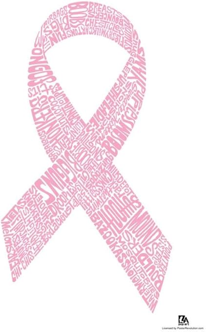 Amazon ピンクリボンbreast Wordsテキストポスター13 X 19 In アートフレーム ポスター オンライン通販