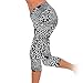 Ularmo Women's Printed High Waist Fitness Yoga Stretch Cropped Sport Pants