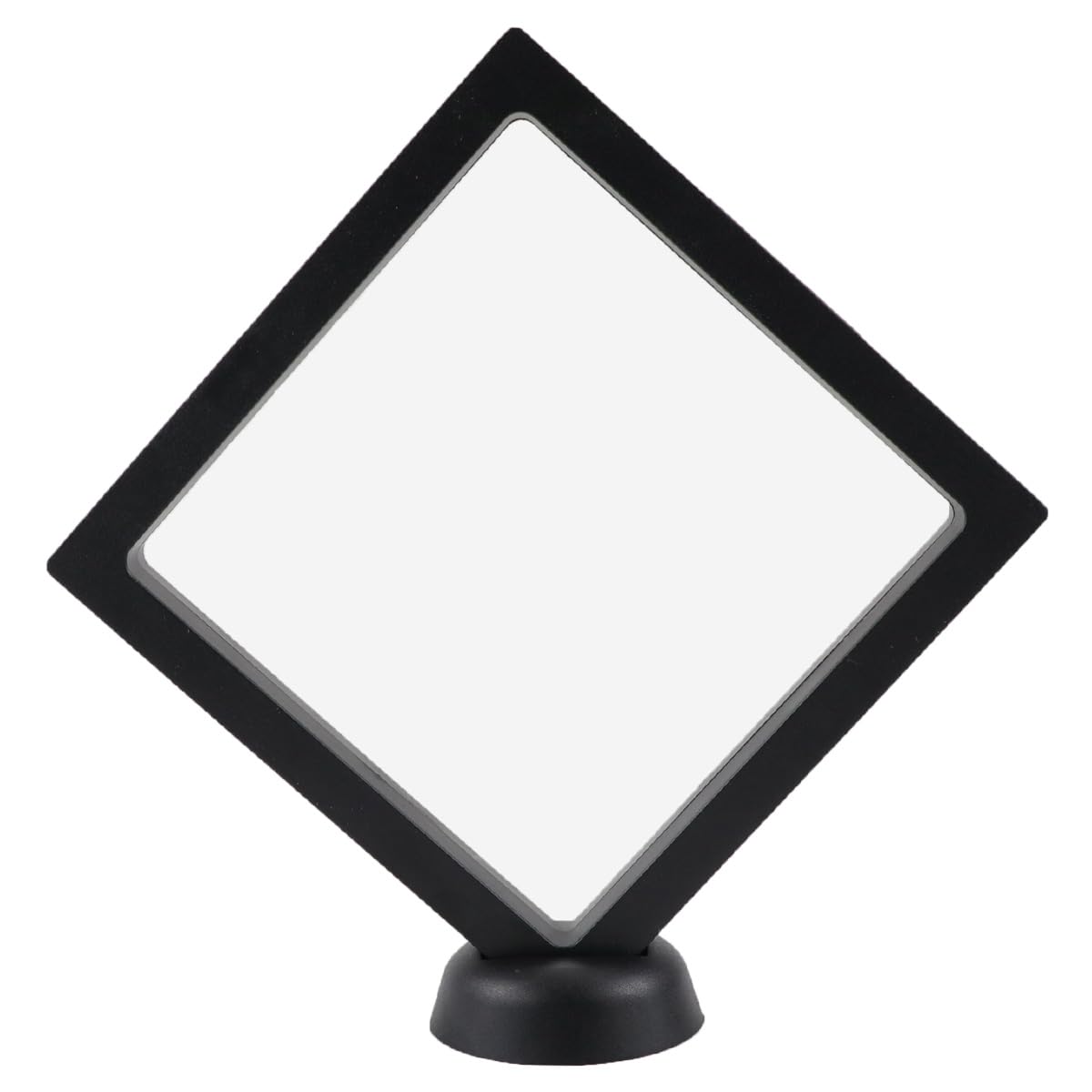 Photo 1 of **STUCK CLOSED** YOLUFER 3D Floating Display Case, Floating Frame with Stand Base for Jewelry,Coin,Specimens?Medallion (Black)