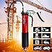 Bravex Grease Gun - Heavy Duty Pistol Grip Grease Gun Set 14oz with 18 Inch Flex Hose,7000 PSI Red