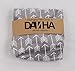 Changing Pad Cover for Baby Boys & Girls by Danha – 100% Soft, Ultra-Plush Polyester – Universal, Elastic Trim Edges Design – Grey and White Arrow Patterns