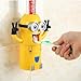 Minion Toothpaste Dispenser - Kids Toothbrush Holder - Minion Stickers Enclosed
