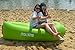 Nevlers Green Inflatable Lounger | 210T Polyester Inflatable Chair | No-Pump Blow Up Couch | Camping Couch Air Sofa w/ 450 lbs. Cap., Pockets & Matching Bag | Use as Inflatable Couch for Adults & Kids