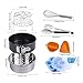 LinkingHome Pressure Cooker Accessories Set Compatible with Instant Pot 5 6 8 Qt, Steamer Basket, Springform Pan, Stackable Egg Steamer Rack, Egg Bites Mold, Egg Beater, Kitchen clip, Silicone Mitts