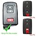 Coolbestda 2Pcs Silicone Smart Key Fob Cover Case Pouch Protector Keyless Jacket Remote Control Holder for 2017 2018 2019 2020 2021 Toyota Tacoma Land Cruise Prius V
