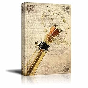 Cork Popping Out from The Wine Bottle on...