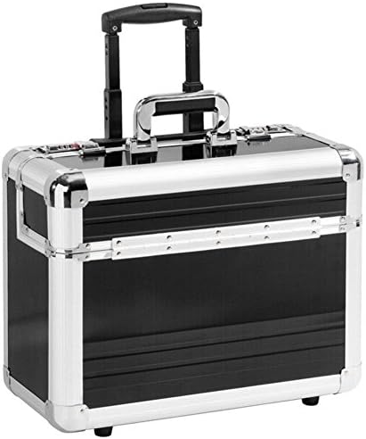 Pilot Case Trolley Aluminium Black Wheeled With Number Lock Xl