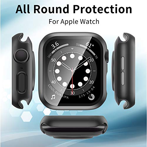 [2 Pack] Geekboy Case for Apple Watch 44mm Series SE 6 5 4, Builtin