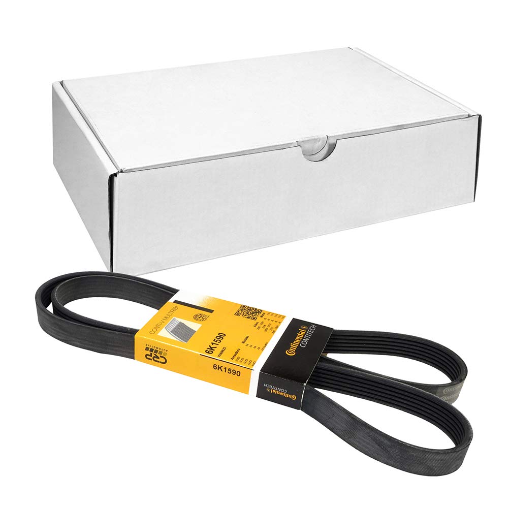 Contitech 6PK1590 V-Ribbed Belts, Black