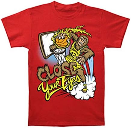 Close Your Eyes Men's Teenwolf T-shirt Large Red