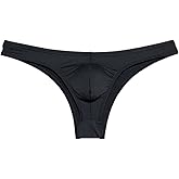 Jaxu Men's Second-skin Feel Bikini Briefs Underwear Absorbent Skimpy Briefs Hipster Half Hip Sports Underpants