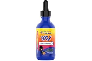 KALEIDOSCOPE MIRACLE DROPS Kaleidoscope Nourishing Kids Just A Drop Oil - Lightweight Hair Oil with Castor, Coconut and Argan Oils - Hydrates Dry Scalp, Softens Curly Hair - 2oz