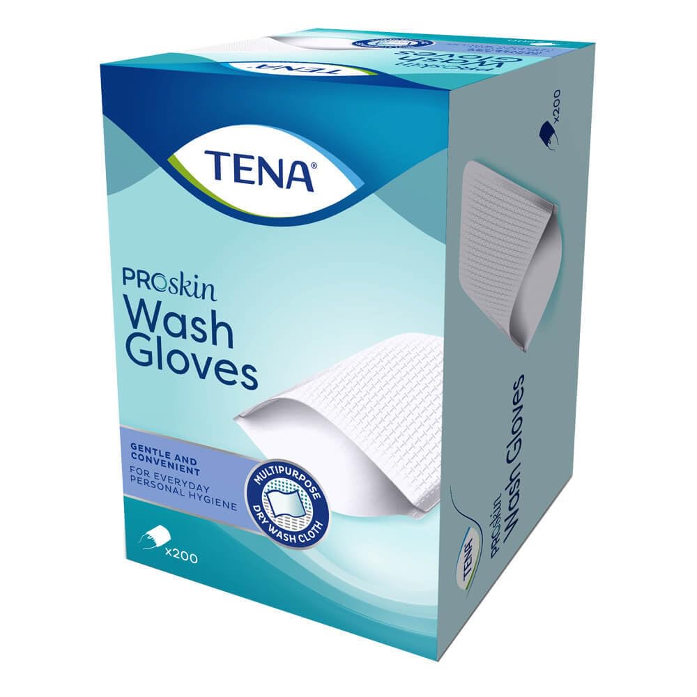 TENA – Set of scahp740400 Washgloves Not plastifies – Pack 200