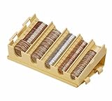 MMF Industries Compact Coin Organizer, 5 Compartments, Sand (221477703)