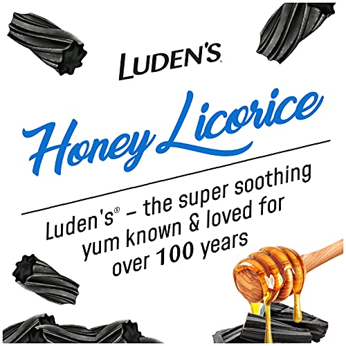 Luden's Honey Licorice Cough Throat Drops Menthol Lozenge/Oral