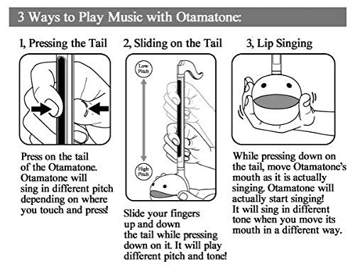 Otamatone [Japanese Edition] Japanese Electronic Musical Instrument Synthesizer by Cube / Maywa Denki from Japan, Black [Set of 2] - Thumbnail 6