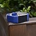 For Fitbit Charge 2 Bands Blue, Henoda Leather Wristband for Fitbit Charge 2 Replacement Strap Women Men Large Small