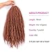Marley Hair Afro Kinky Curly Crochet Hair 3 Packs 18 Inch Long Marley Twist Braiding Hair Ombre Synthetic Marley Braids Hair Extensions for Women(3 Packs,18 Inch,30#)