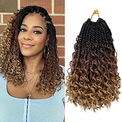 Goddess Box Braids Crochet Hair 10 Inch 8 Packs Prelooped Bohemian