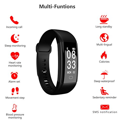 Fitness-Tracker-Smart-Bracelet-Waterproof-Bluetooth-With-Heart-Rate-Monitor-Blood-Pressure-Smart-Wristband-Fitness-Watch-Activity-Tracker-Step-Counter-Pedometer-Sport-Sleep-Monitor-for-Android-and-Ios