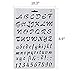 6 PCS Wood Burning Stencils, Pyrography Plastic Templates Set for Wood Burning/Carving with Letters Number Alphabet & Various Pattern + Carrying Bag (Wood Burning Stencil)