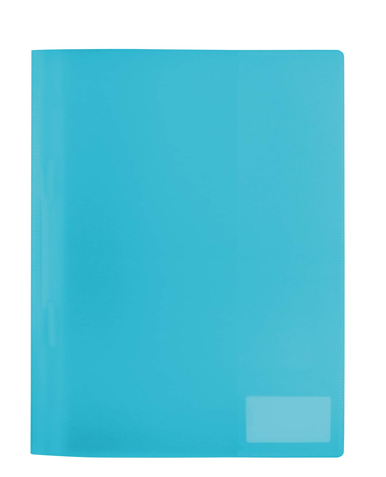 HERMA Project File A4 Translucent, with inscription label, made of wipeable and sturdy plastic, report folder for school, light blue