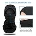 [2-PACK] Dimples Excel Thermal Fleece Ski Balaclava Face Mask for Skiing Snowboarding Motorcycle Cycling Mountaineering Hunting Winter Sport (2 Pack) (Thermal Fleece Version (Black + Black))