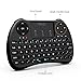 reiie Rii i28 5 in 1 Wireless Mini Keyboard/Touchpad/Flying Mouse/Earphone Jack/Backlit Work for PC,Raspberry Pi 2 3, Android TV Box,XBMC,Windows 7 8 10