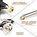 GOCHANGE Foaming Gun Pu Expanding Foam Gun Caulking Gun Metal Body Pro Heavy Duty PU Foam Gun Grade Expanding Spray Application Applicator