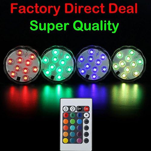 Glass Vases Submerisible Waterproof Led Vase color Light Wedding Party Decoration Hookah Shisha Light Base With Remote Controller