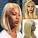 Munx Short Bob Lace Front Wigs Human Hair #613 Blonde Silky Straight Human Hair Wig 180% Density Bob Wigs with 13x4 Swiss Lace Frontal Pre Plucked Adjustable Cap 10 Inch