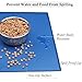 Vivaglory Large Pet Food Mat Large 24”L x 16”W Waterproof Non-Slip Feeding Mat FDA Grade Silicone Cat Stainless Steel Water Placemat Dog Bowl Mat Anti-Messy Design, Navy Bluethumb 3