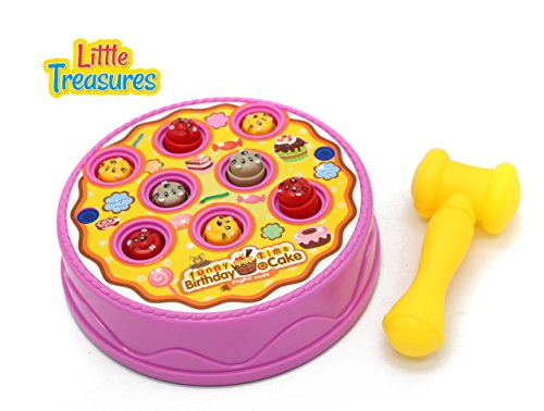Birthday Cake Arcade Game - Hammer Pounding toy for Kids Fun Playtime