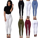 AutumnFall Women's Butt-Lifting Stretch Comfy Skinny Jeans