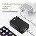 Zendure A8PD 26800mAh USB-C PD External Battery Pack, 5-Port Output 30W Power Delivery Portable Charger, LED Digital Display Power Bank for iPhone X, Switch,Samsung Galaxy S9 and More- Black