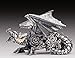 Steampunk Dragon Silver Figurine