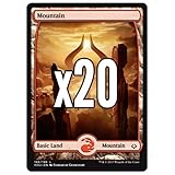 Cool Stuff Inc., LLC 20 Hour of Devastation Mountain #188 Magic The Gathering Basic Full Art Land Lot